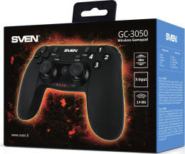 Беспроводной геймпад Sven GC-3050 13 кл. 2 стика, D-pad, Soft Touch, PC/PS3/Android/Xinput SV-016005