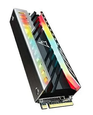 Ssd накопитель Netac SSD NV3000 RGB 1TB PCIe 3 x4 M.2 2280 NVMe 3D NAND SSD, R/W up to 3400/2000MB/s, TBW 600TB, with heat sink & RGB, 5y wty NT01NV3000RGB-1T0-E4X