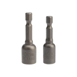 Ключ-насадка магнитная 8x48 мм + 10x48 мм, 1/4" 2 шт. KRANZ KR-92-0402-2