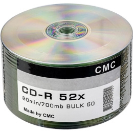 Диски CMC CD-R 80 52x Bulk/50 141151 CMCCDRB50