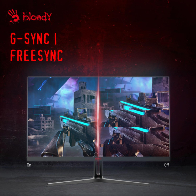 27" Монитор BLOODY MN270Q,  2560x1440,  IPS,  200Гц,  2хHDMI,  2хDP,  черный