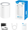 Маршрутизатор CUDY AX1800 Wi-Fi 6 Mesh Solution 1-Pack, Chipset MediaTek, Dual-Band, 802.11ax/ac/a/b/g/n,  1201Mbps at 5GHz + 574Mbps at 2.4GHz, 2 Gigabit Ethernet Ports, 4 internal antennas,  MU-MIMO, DDNS, Zerotier/Wireguard/OpenVPN/IPSec/L2TP/PPTP VPN,