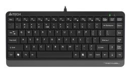 Клавиатура A4Tech FK11 черный USB slim (FK11 USB (GREY)) кабель 1.5м