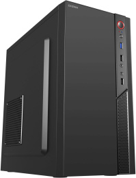 Корпус mATX Digma DCC-MN306, Mini-Tower, без БП,  черный