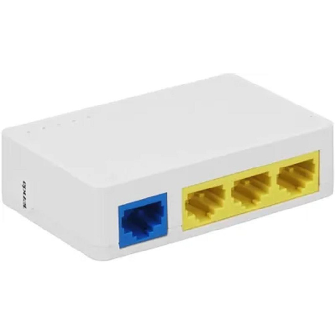 Tenda S204PD Коммутатор неуправляемый, PoE 4x100 Мбит/с, настольный, пластиковый корпус