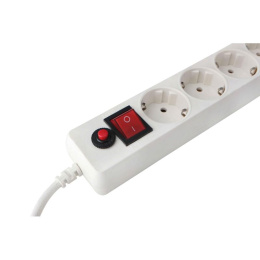 Гарнизон Сетевой фильтр EHLW-1 10А 1.8м 5 розеток белый 21214