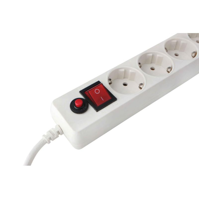 Гарнизон Сетевой фильтр EHLW-1 10А 1.8м 5 розеток белый 21214
