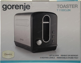 Тостер Gorenje T1100CLBK 860Вт черный