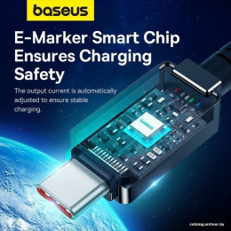 Кабель Baseus Unbreakable Series Fast Charging, USB-C - USB-C, 100 Вт, 1 м, черный P10355800111-00