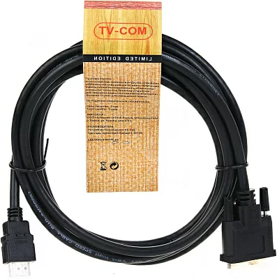 Кабель HDMI to DVI-D (19M -25M) 3м, TV-COM LCG135E-3M