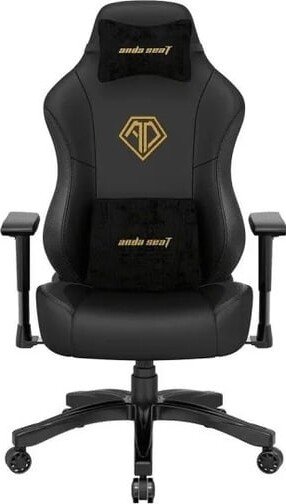 Кресло игровое Anda Seat Phantom 3, цвет чёрный, размер L 90кг , материал ПВХ премиум-класса модель AD18