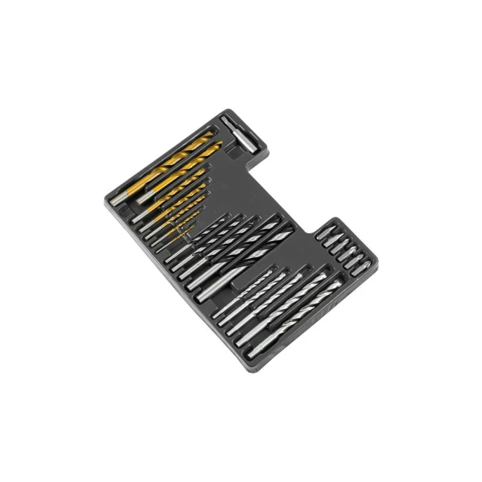 Набор сверл по бетону 4-10 мм,2-10 мм, дереву 4-10 мм, 6 бит, дюбели 5-10 мм, кейс РемоКолор 36-8-401