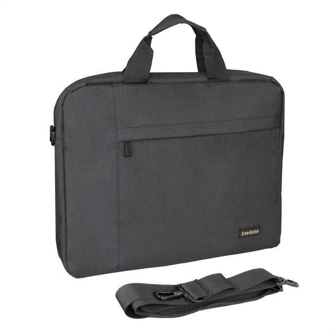 Сумка ExeGate Business ECC-215 Black, черная, полиэстер повышенной плотности 600D, 15.6" EX283436RUS