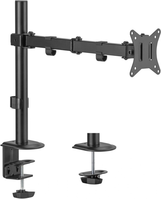 Кронштейн для мониторов Cactus CS-VM-D32-BK, до 32", до 9кг, настольный, поворот и наклон, черный