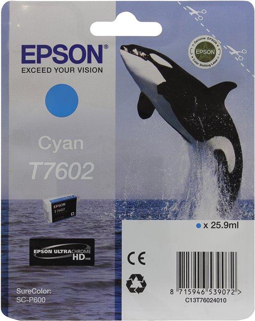 C13T76024010 - Картридж голубой Epson SureColor SC-P600