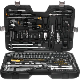 Набор инструментов Inforce 150 предметов 1/2" & 3/8" & 1/4", Сталь Cr-V, Сталь Cr-V, Профессиональный, 06-07-21