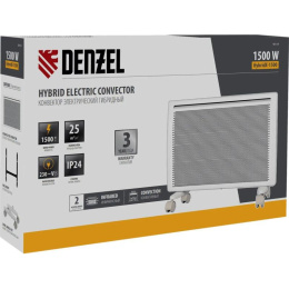 Конвектор Denzel HybridX-1500 1500Вт белый (98119)