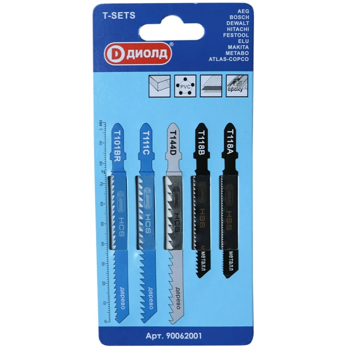 Пилки Д 101 5 шт Т101BR/Т144D/Т111С/Т118В/Т118А ДИОЛД 90062001