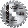 Пильный диск 24Т; 85x1.2x15 мм твердосплавный WORX WA5034