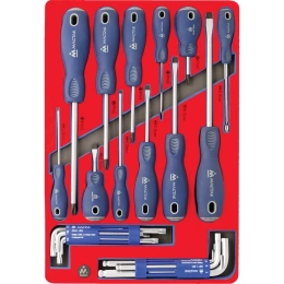 Набор отвёрток, шестигранников и TORX 27шт МАСТАК 5-40627