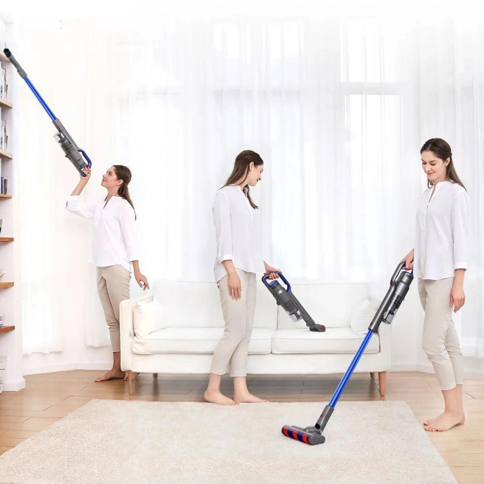 Пылесос вертикальный Jimmy Cordless Vacuum Cleaner JV63 Graphite+Blue с адаптером модели ZD24W300060EU