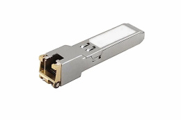 Медный SFP модуль Gigabit Ethernet/ Медный SFP модуль Gigabit Ethernet с разъемом RJ45. Скорость 10/100/1000 Мбит/с.Интерфейс: SGMII. Расстояние передачи - до 100 м. Размеры ШхВхГ : 14,3x12,7x63мм. Рабочая температура: 0…+70°С.