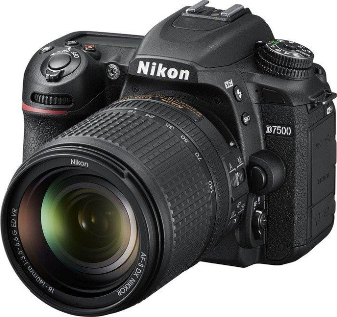 Зеркальный Фотоаппарат Nikon D7500 черный 20.9Mpix 18-140mm f/3.5-5.6G VR 3.15" 4K 4K SDXC Li-ion