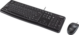 Комплект клавиатура+мышь Logitech MK120, USB, проводной, с гравировкой, черный [920-002589]