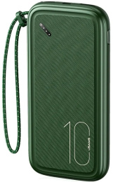 Внешний аккумулятор Usams US-CD150 PB56 10000mah Темно-Зеленый 10KCD15003 выход USB: 5V-2A, вход Micro/Type-C: 5V-2A, кабель в комплекте, материал: пластик