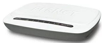 Коммутатор PLANET GSD-504 5-Port 10/100/1000Mbps Gigabit Ethernet Switch (External Power) - Plastic Case