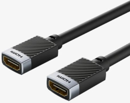 Удлинительный кабель CABLETIME CH26E (CT-HDFF4K-AG0.5) 0.5 м, черный, 4K60Hz HDMI