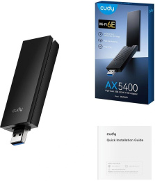Сетевой адаптер Wi-Fi Cudy WU5400 AXE5400 USB 3.0 ант.внеш.несъем. 2ант.