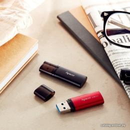 Накопитель USB Apacer AH25B 32GB Красный AP32GAH25BR-1 интерфейс: USB 3.2 Gen 1 Type-A 5 Гбит/сек , с колпачком, материал корпуса: металл