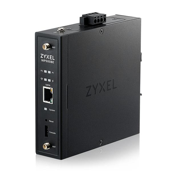 точка доступа Промышленная точка доступа Zyxel NebulaFlex IAP500BE, Wi-Fi 7 BE5100 , MU-MIMO 2x2+2x2, внешние антенны в комплекте , 1xLAN 2.5GE, питание PoE или 2xDC, крепление на DIN-рейку (IAP500BE-EU0101F)