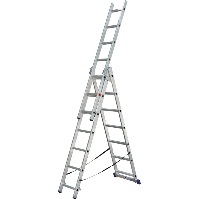 Трёхсекционная алюминиевая лестница SMARTY 3x7 SN011-307