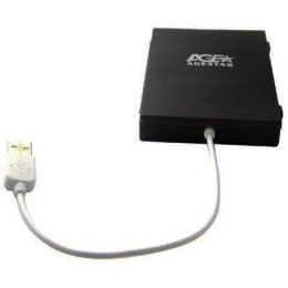 AgeStar SUBCP1 BLACK Корпус Black / Пластик / USB 2.0 / SATA Внешний бокс HDD/SSD 2.5 SUBCP1 BLACK