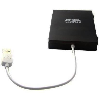 AgeStar SUBCP1 BLACK Корпус Black / Пластик / USB 2.0 / SATA Внешний бокс HDD/SSD 2.5 SUBCP1 BLACK