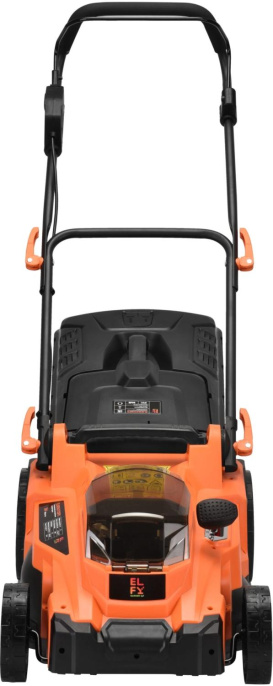 Газонокосилка аккумуляторная ELFY ELM3637CBPS,  37см, несамоходная,  4Ач, с 2 АКБ, с ЗУ [100064193717]