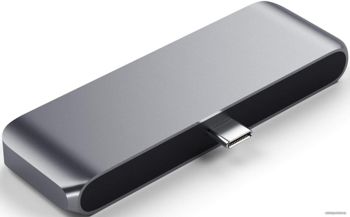 Адаптер Satechi Aluminum Type-C Mobile Pro Hub Adapter для new iPad Pro с разъемом Type-C и других планшетов с разъемом Type-C. Цвет серый космос. (ST-TCMPHM)