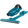 Пылесос Makita DCL281FZ вертикальный 2-в-1, сухая уборка, объем пылесборника: 0.75л, 2 степени фильтрации, цельная труба всасывания, регулировка мощности, управление мощностью на рукоятке, вертикальная парковка, бирюзовый