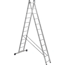 Алюминиевая лестница Scala двухсекционная универсальная 2х12 ступеней. Серия Sc 2012 SC2012