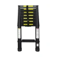 Лестница телескопическая черная с широкими ступенями SevenBerg 6,2 м AY-62