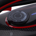 Утюг DOMFY DSC-EI606,  с паровым ударом,  2600Вт,  с автоотключением,  черный и красный