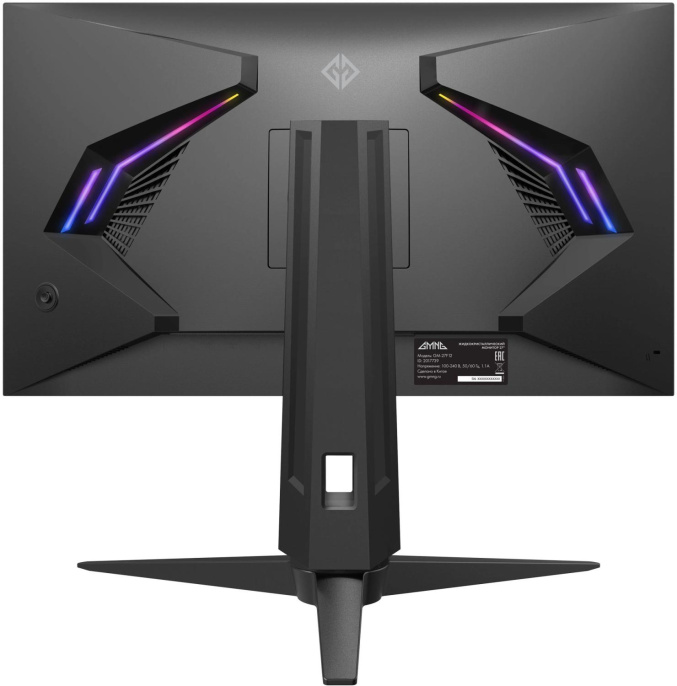 27" Монитор GMNG Gaming GM-27F12, 2560x1440, VA, 180Гц, 2хHDMI, 2хDP, черный [gm27vg02]