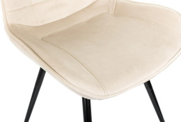 Стул для дома Бюрократ CH-K2 бежевый Holland 06 металл черный на ножках CH-K2_1/HL07