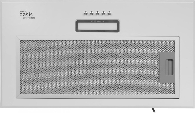 Встраиваемая вытяжка OASIS VM-52W, управление кнопочное, белый