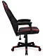 Кресло игровое Оклик -121G черный/красный сиденье черный/красный искусст.кожа/сетка с подголов. крестов. пластик черный