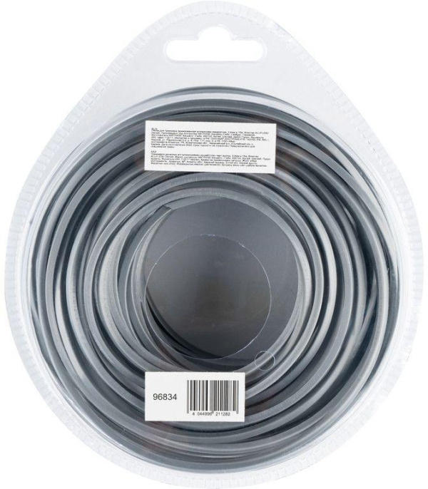 Леска для садовых триммеров DENZEL Aluflex,  2.4мм, 15м [96834]