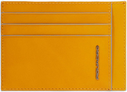 Чехол для кредитных карт Piquadro Blue Square PP2762B2R/G шафрановый натур.кожа
