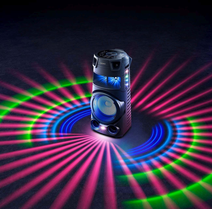 Минисистема Sony MHC-V73D черный CD CDRW DVD DVDRW FM USB BT